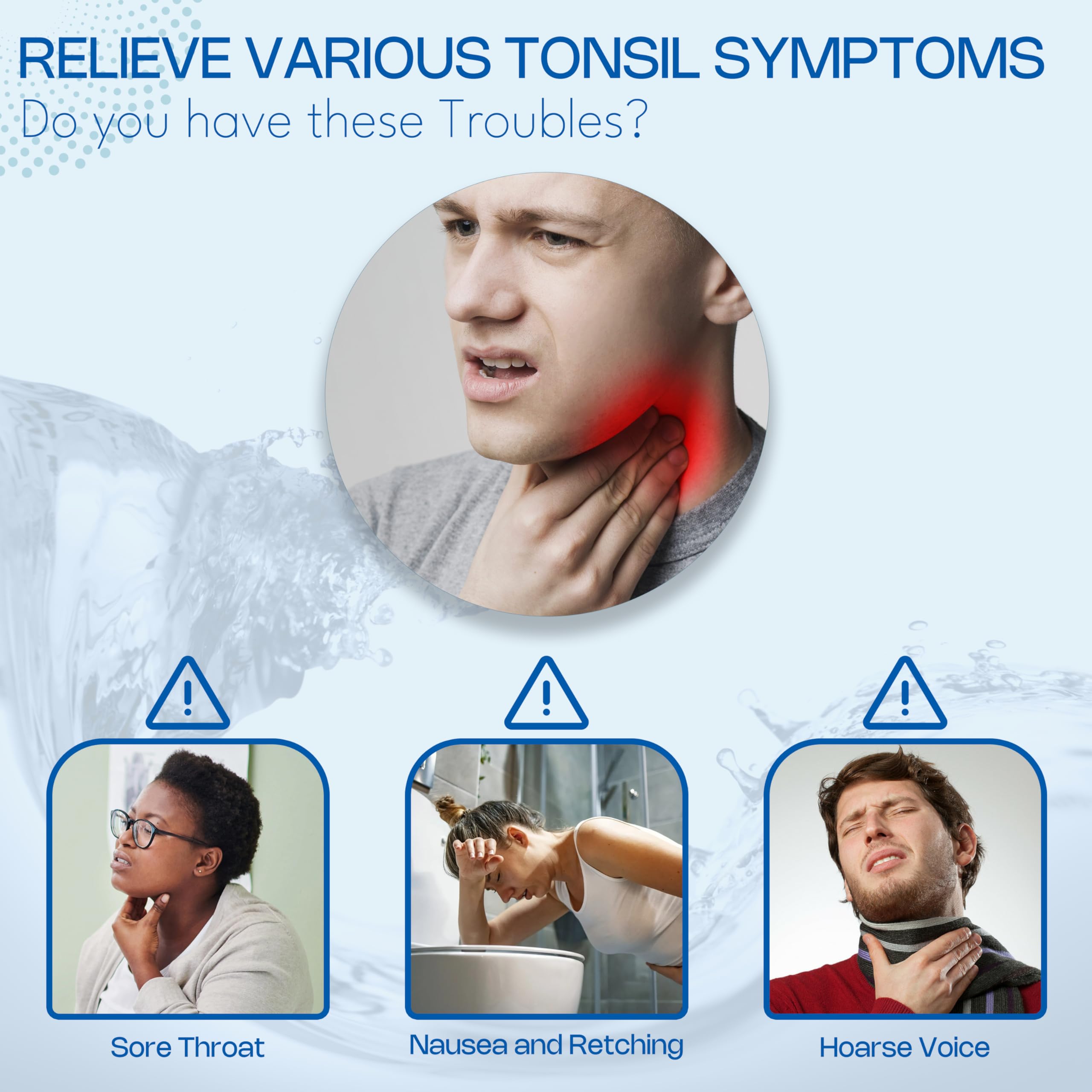Tonsil Stone Mouth Wash - Natural Herbal Rinse for Tonsil Stones, 300ml