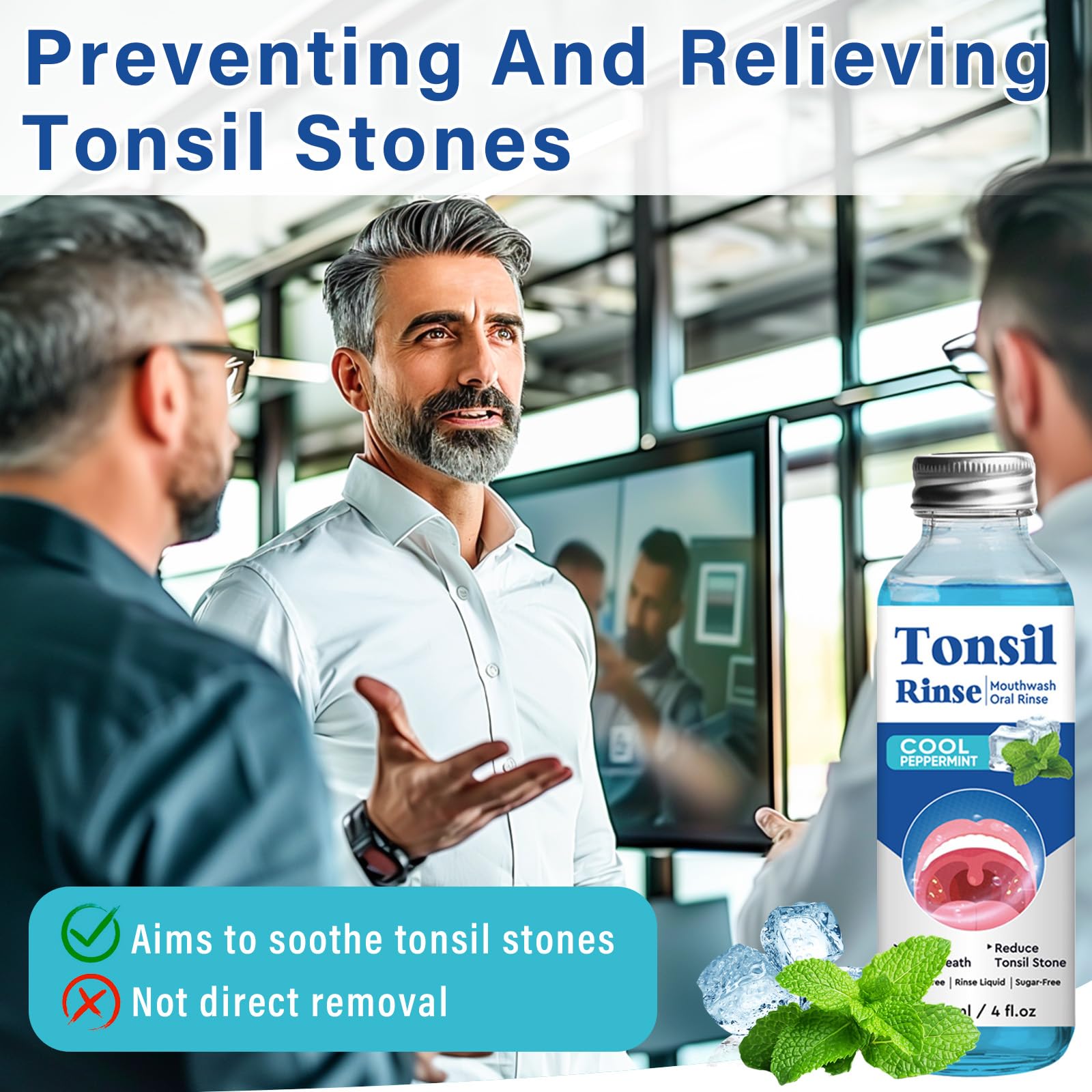 Tonsil Stone Remover Mouthwash 2-Pack – Soothe Tonsils & Fresh Breath