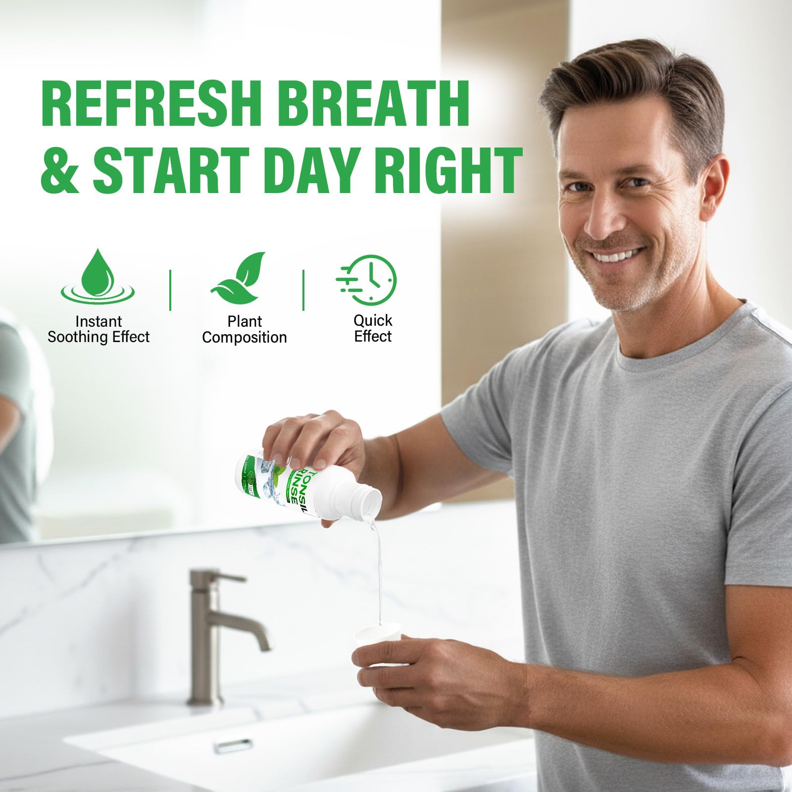 Tonsil Stone Remover Mouthwash - Natural Relief for Tonsil Stones & Fresh Breath
