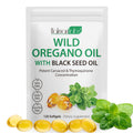 Tooffi Organic Oil of Oregano Softgels – 2-in-1 with Black Seed Oil, 6000mg + 200mg, 120 Softgels