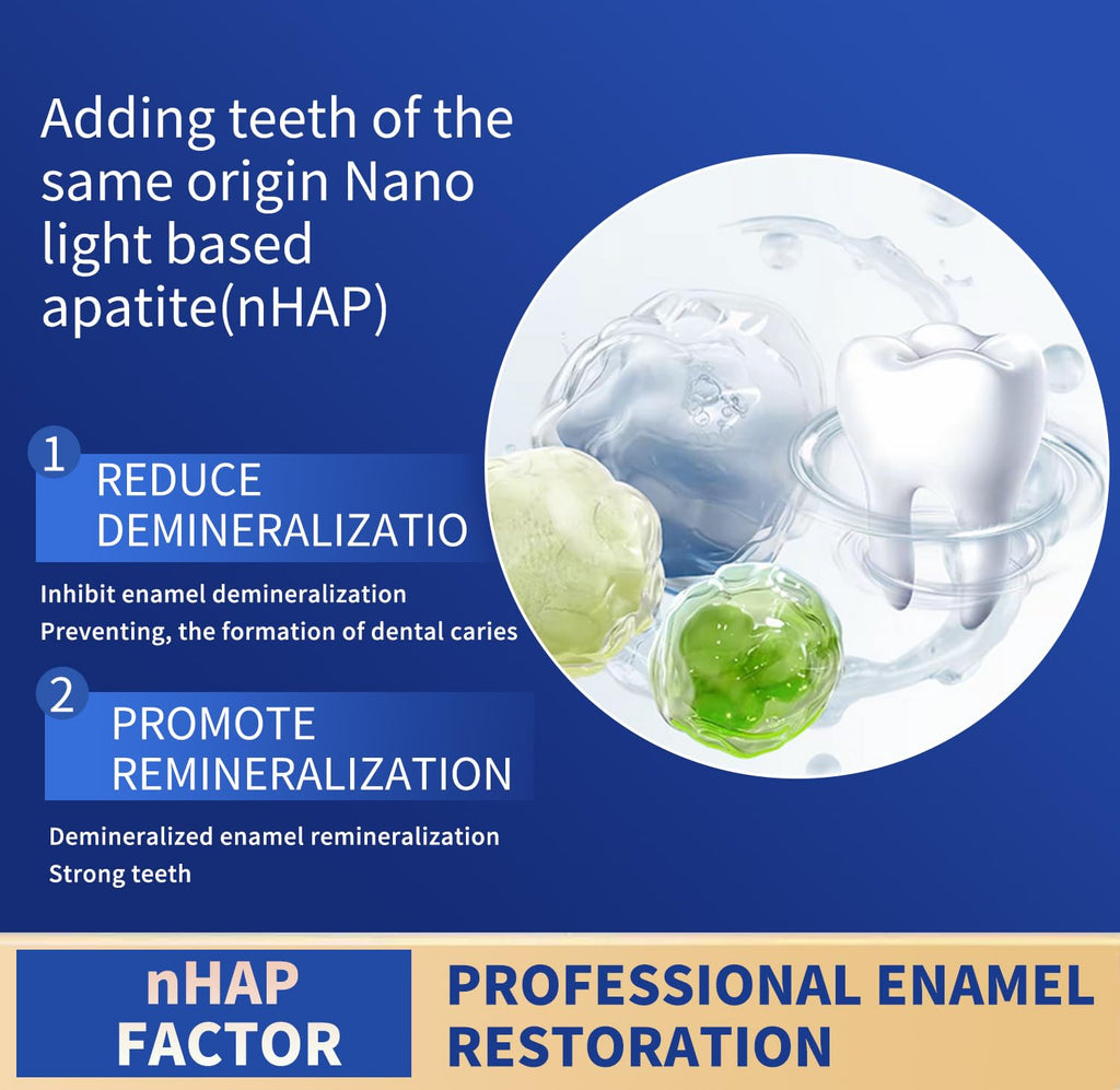 2 Pack Hydroxyapatite Toothpastes – 7.5% Enamel Protection & Strengthening, Gentle Mint