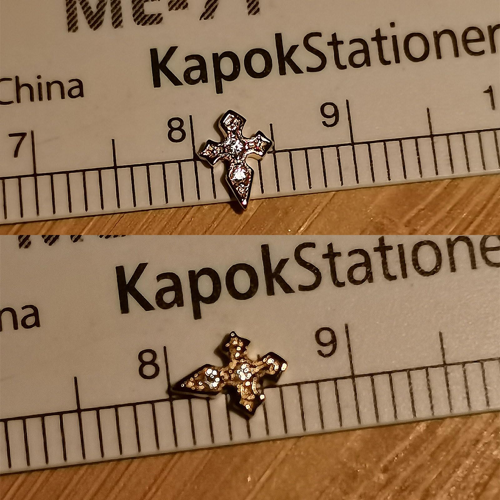 Tooth Gems 8K Gold Cross Design – 5mm Teeth Gems Kit (1 Piece)