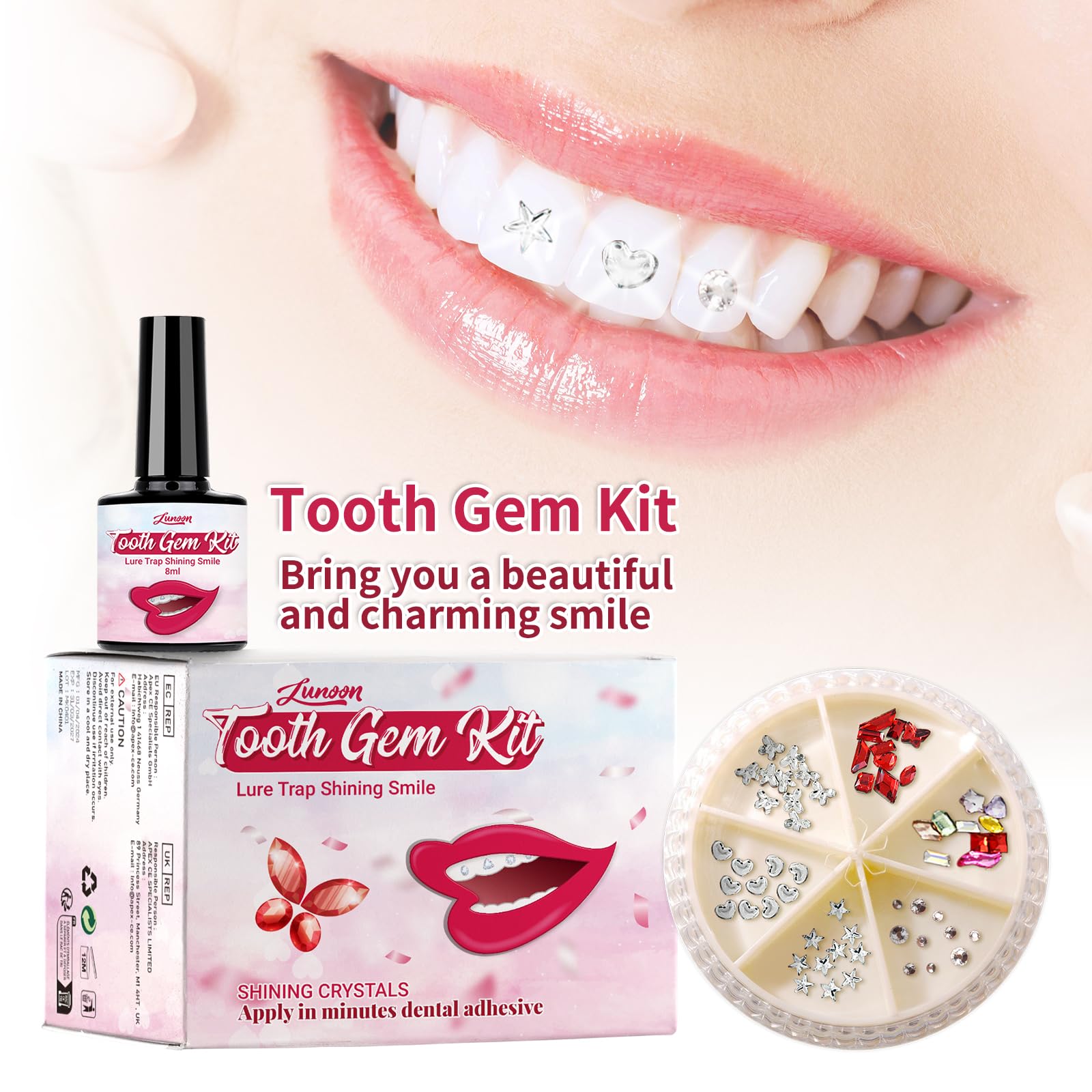 LMDGDS Tooth Gems Kit - DIY Teeth Jewelry for Women & Men