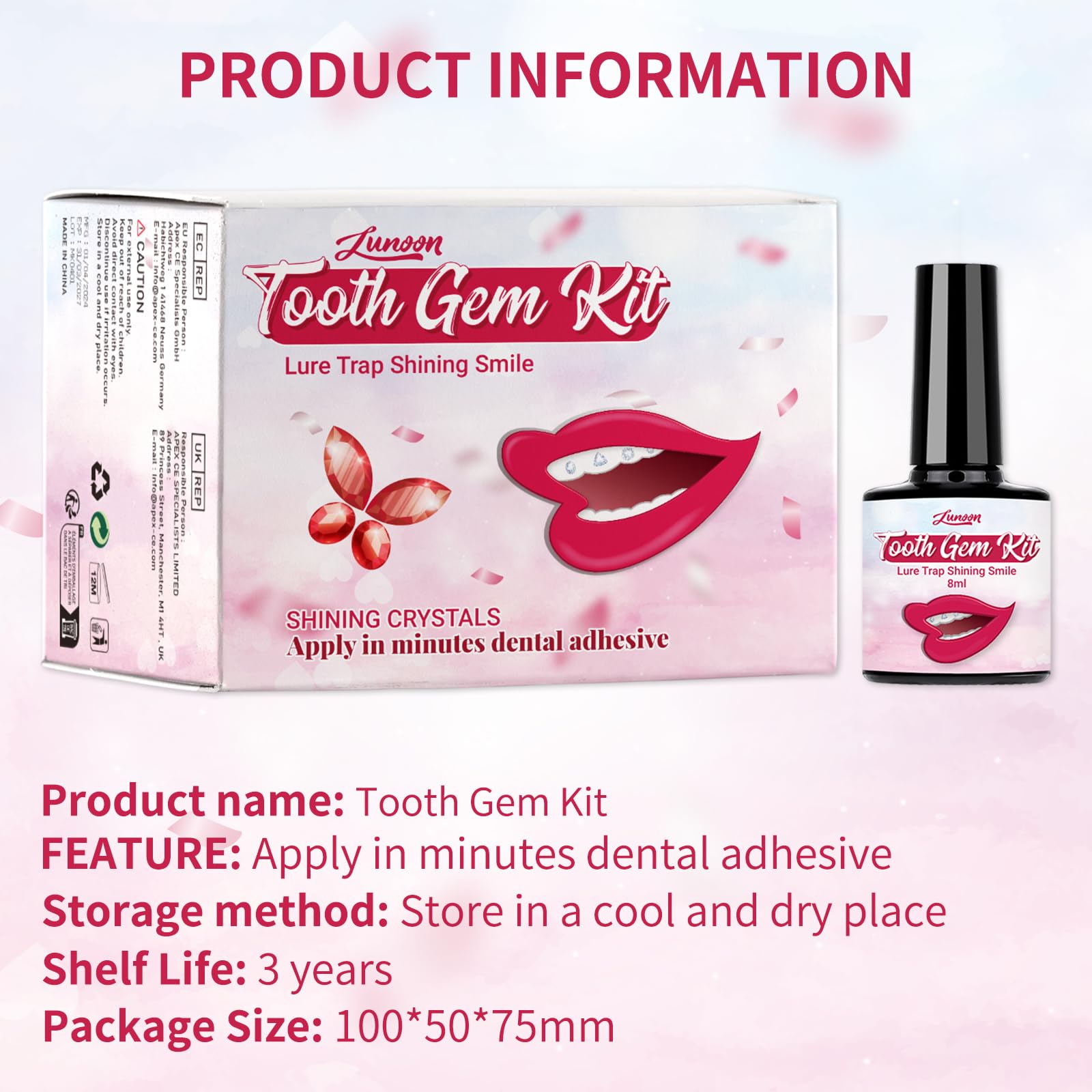 LMDGDS Tooth Gems Kit - DIY Teeth Jewelry for Women & Men