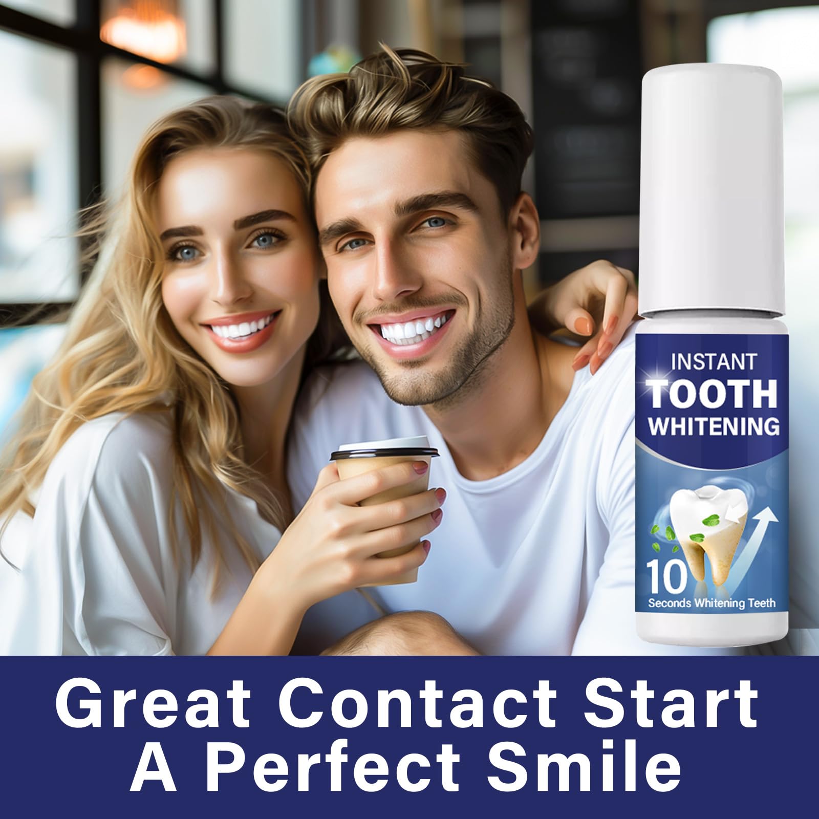 Tooth Paint Teeth Whitening Kit | Simple & Portable White Paint for Teeth - Regain Confident Smile
