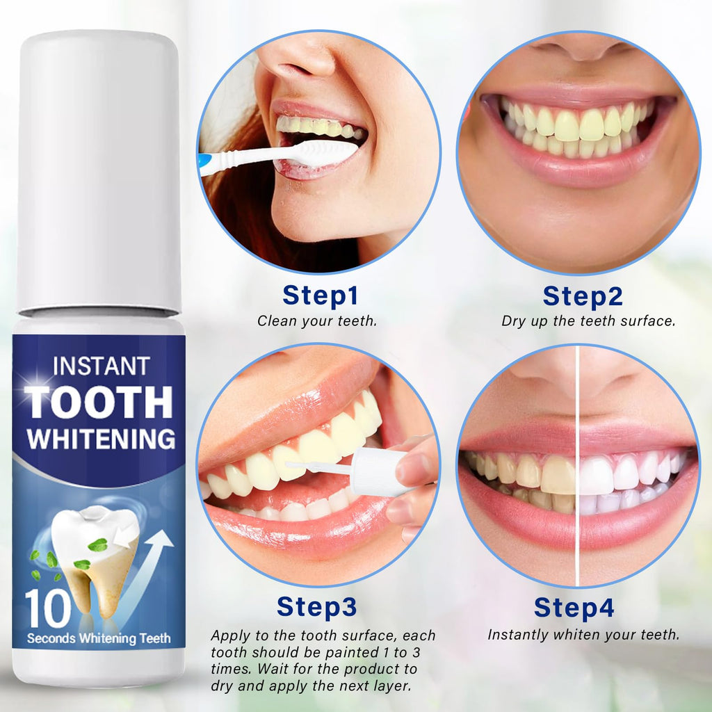 Tooth Paint Teeth Whitening Kit | Simple & Portable White Paint for Teeth - Regain Confident Smile
