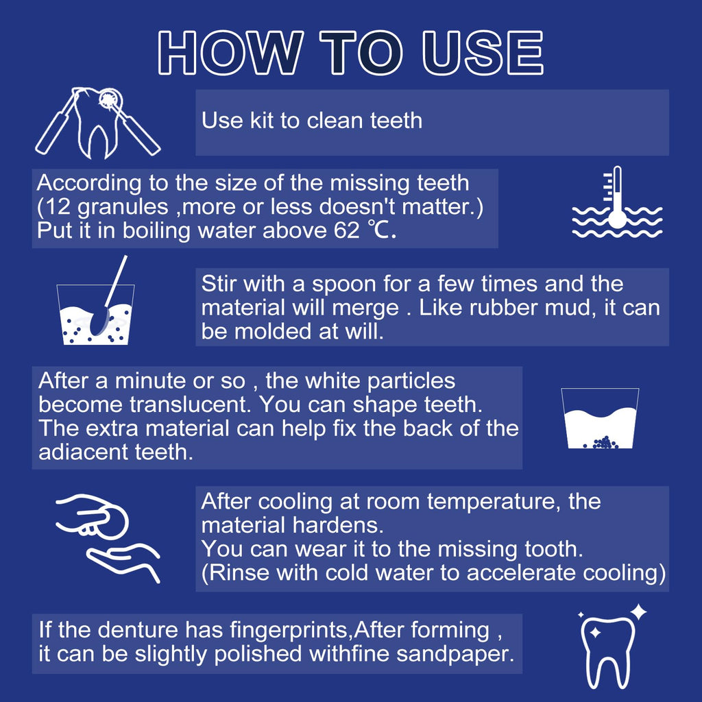 Tooth Repair Kit – Moldable Tooth Filling & DIY Dental Restoration