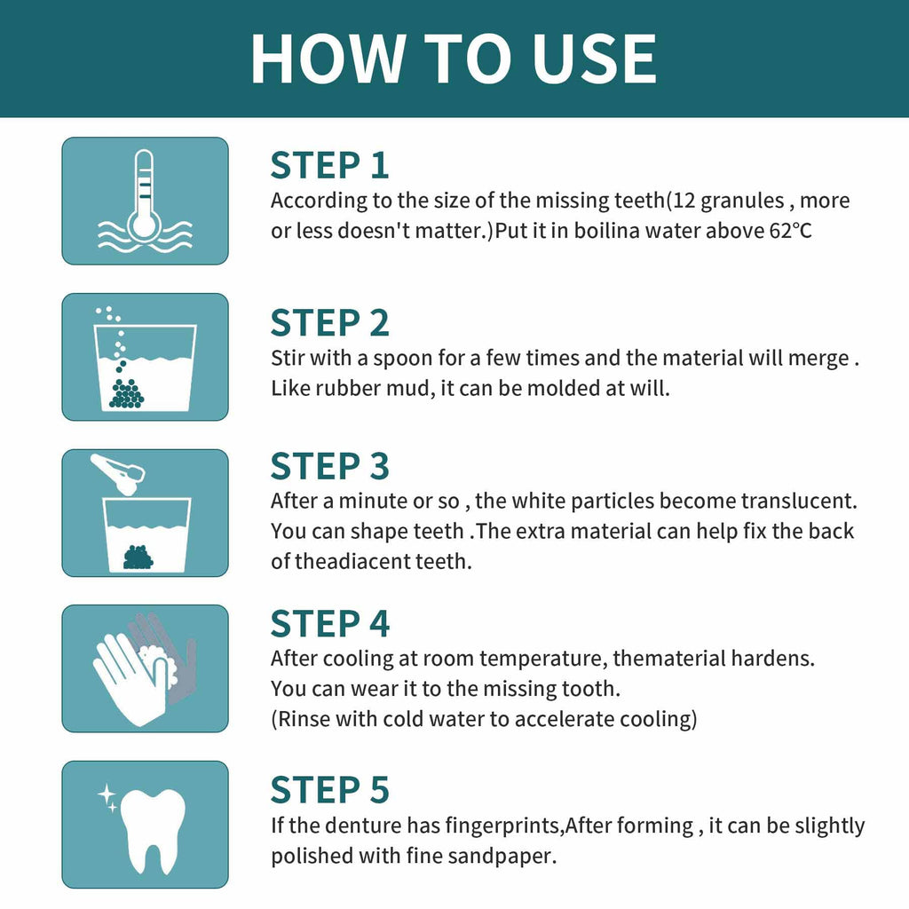 Tooth Repair Kit – Moldable Filling, Temporary Replacement, DIY Dental Care Kit