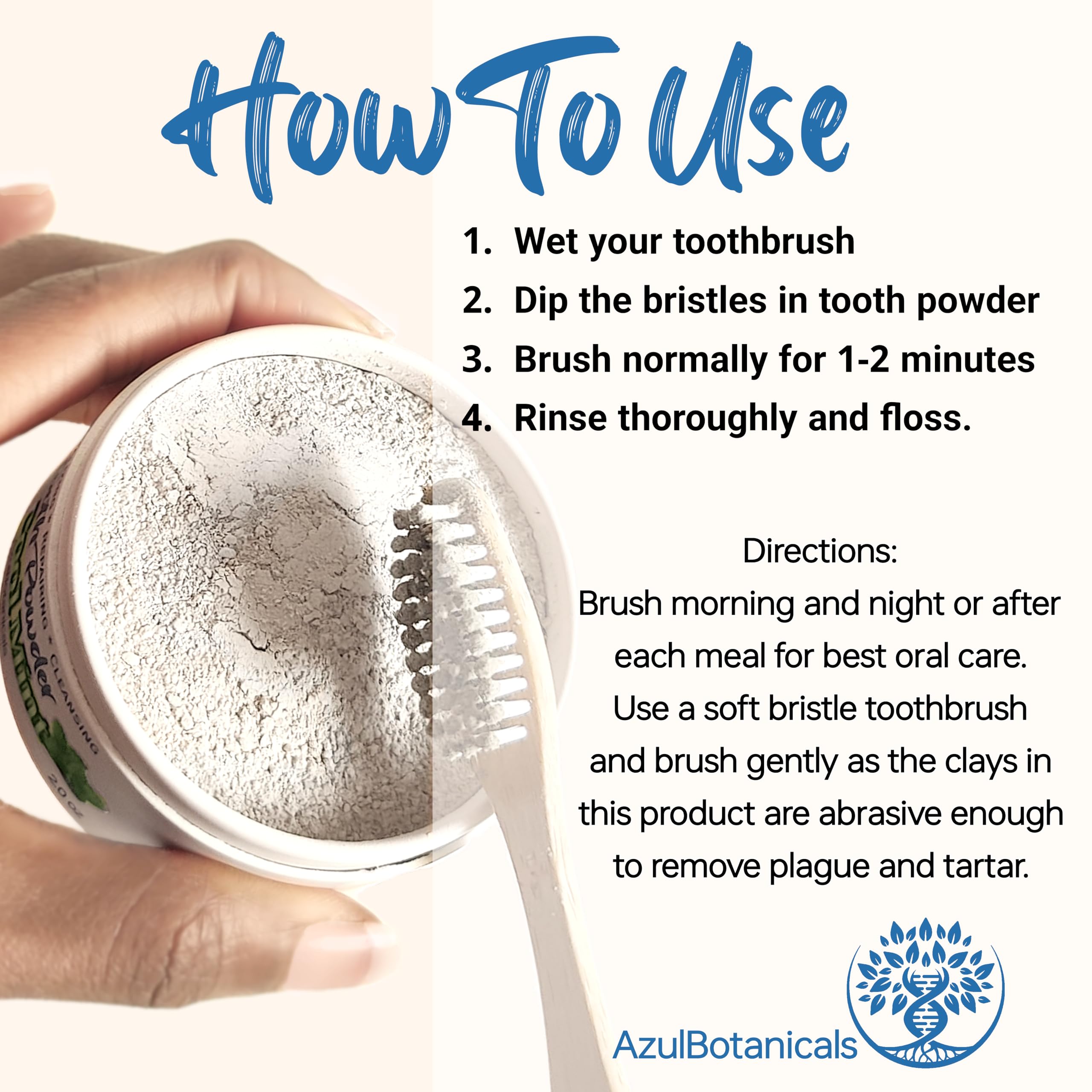 Remineralizing Tooth Powder - Cool Mint (Fluoride Free, SLS Free, Nano Free)