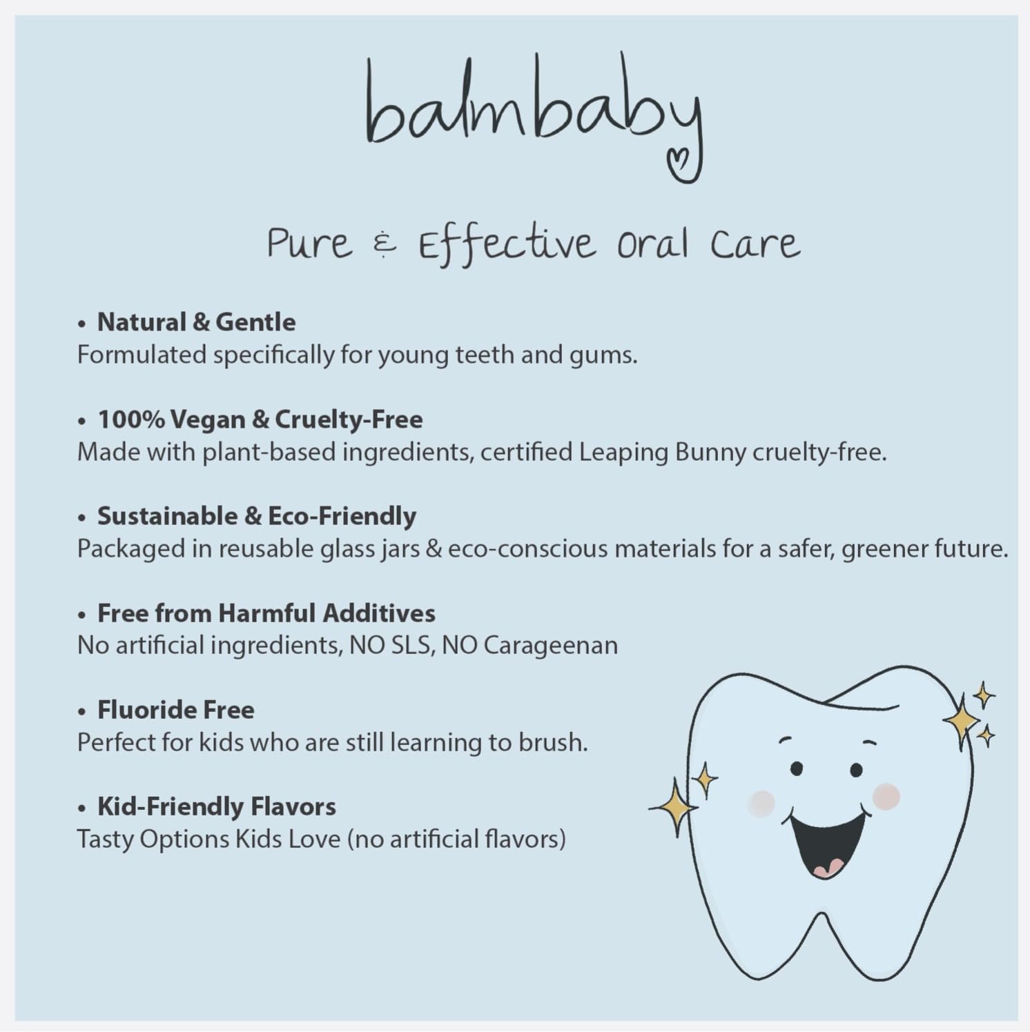 Kids All Natural Fluoride-Free Toothpaste – SLS-Free, Xylitol, Vegan, Zero Waste Glass Jar (Orange)