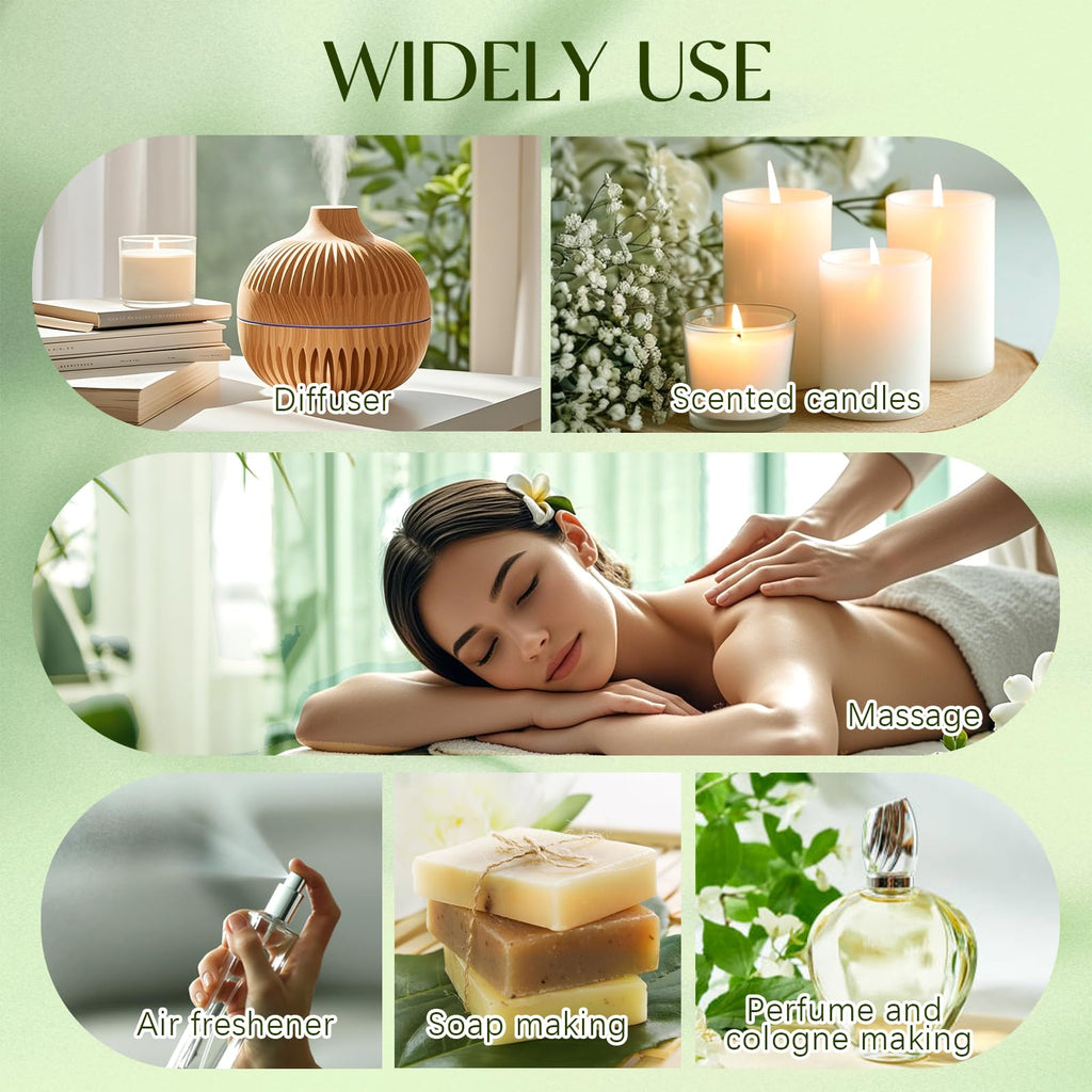Top 12 Essential Oils Set - Pure Oils for Diffuser, DIY Projects & Gift