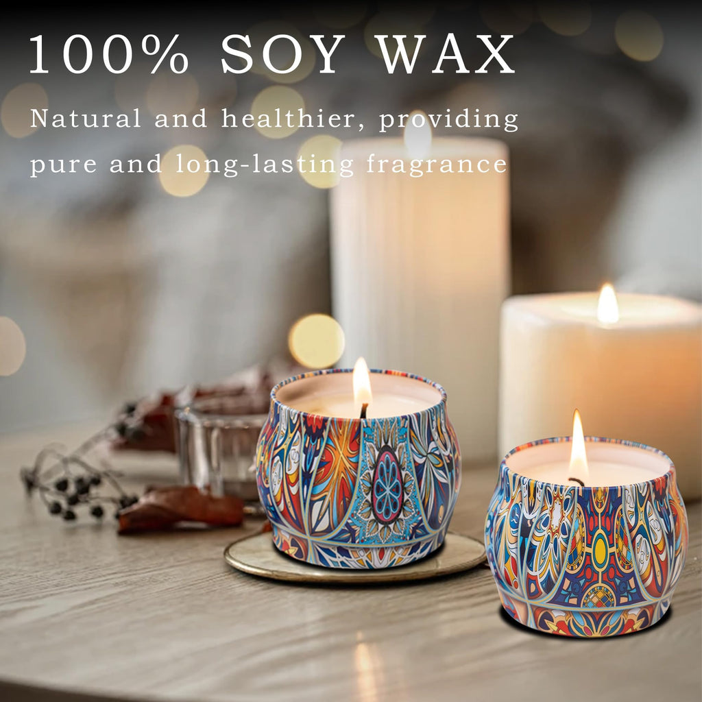 Topadorn 6-Pack Scented Candles Gift Set | Soy Wax Aromatherapy for Home & Relaxation