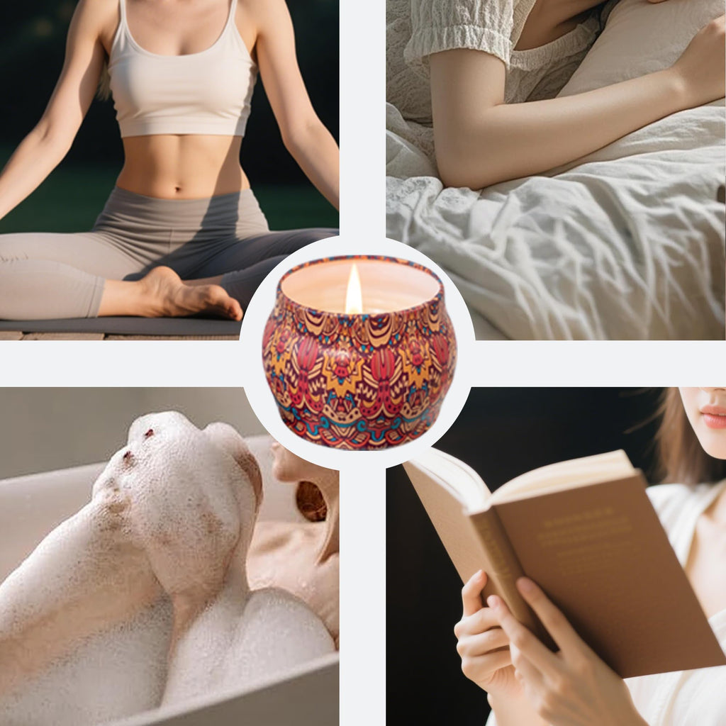 Topadorn 4 Pack Scented Candles Gift Set – Soy Wax Aromatherapy for Home, Relaxation, Yoga