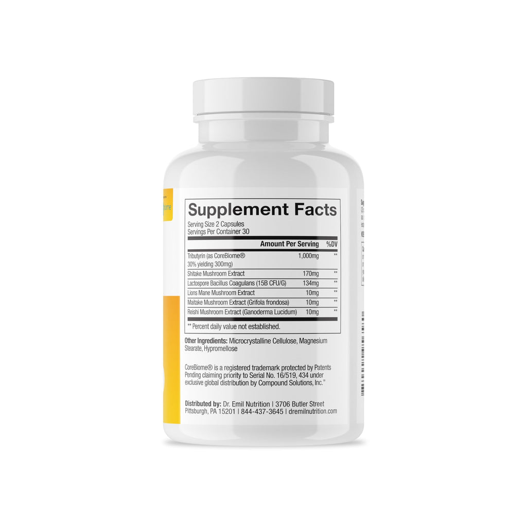 DR. EMIL NUTRITION Total Gut Health Complex – Prebiotic, Probiotic & Postbiotic Digestive Health Supplement | 120 Capsules