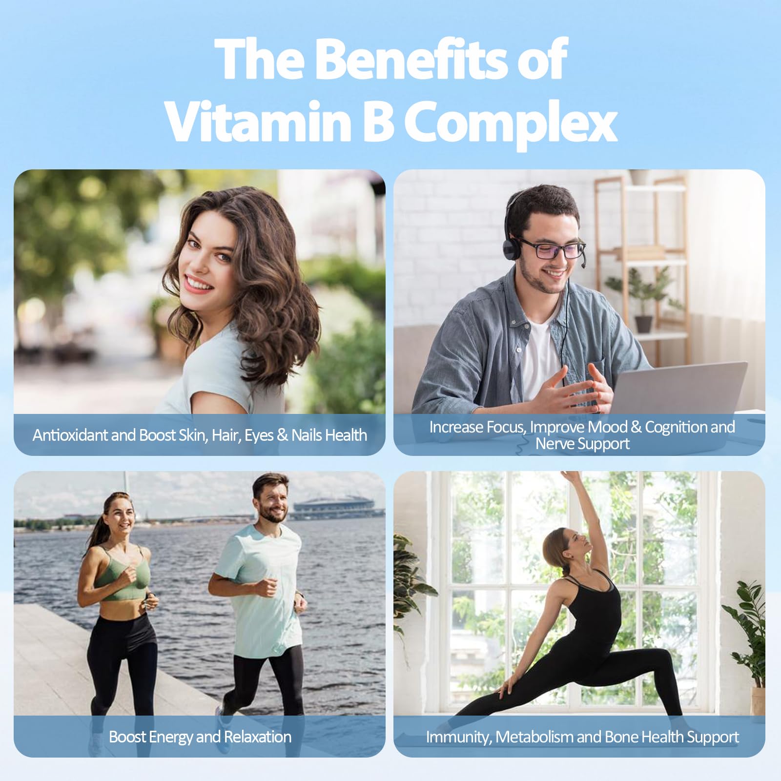 Totaria 13-in-1 Vitamin B Complex Plus – 2 Bottles (240 Caps) | Energy, Nerve & Immune Support