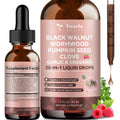 Totaria 20 in 1 Black Walnut Wormwood Tincture – Raspberry Flavor, Alcohol-Free, Gut Health – 2FL