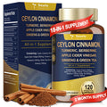 Totaria 18-in-1 Organic Ceylon Cinnamon Capsules with Berberine - Metabolism & Energy Support (120 Count)