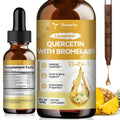 Totaria Liposomal Quercetin with Bromelain Liquid Drops - 1000mg Quercetin + 500mg Bromelain, Immune Support (2 fl oz)
