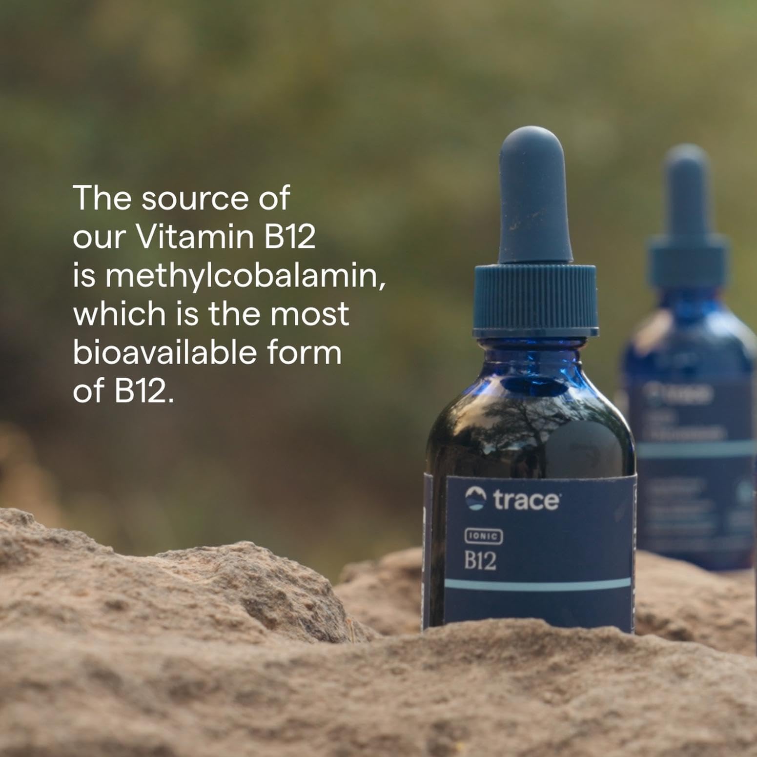 Trace Minerals Liquid Ionic B12 1000 mcg | Pack of 2 (2 fl oz each) | Full Spectrum Ionic Minerals
