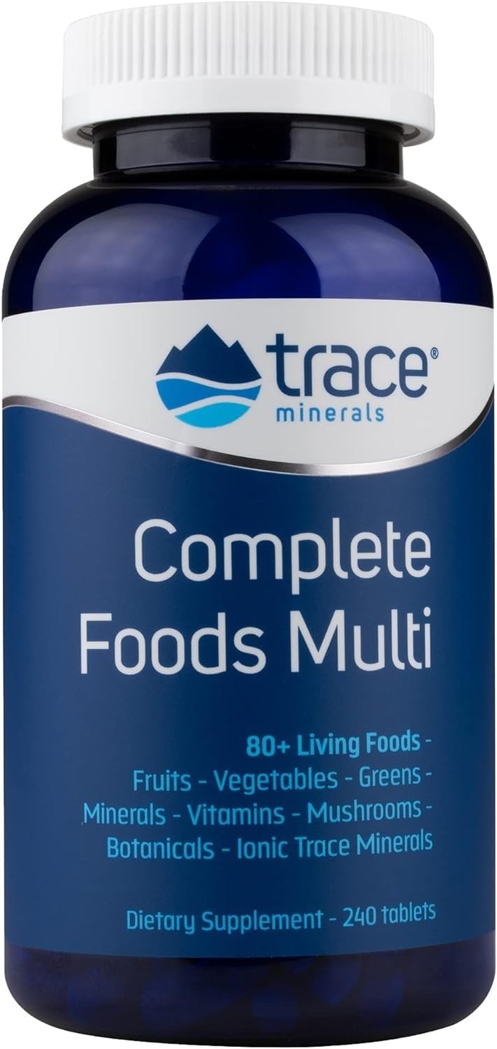 Trace Minerals Complete Foods Multi – Daily Multivitamin with Ionic Trace Minerals (240 Tabs)