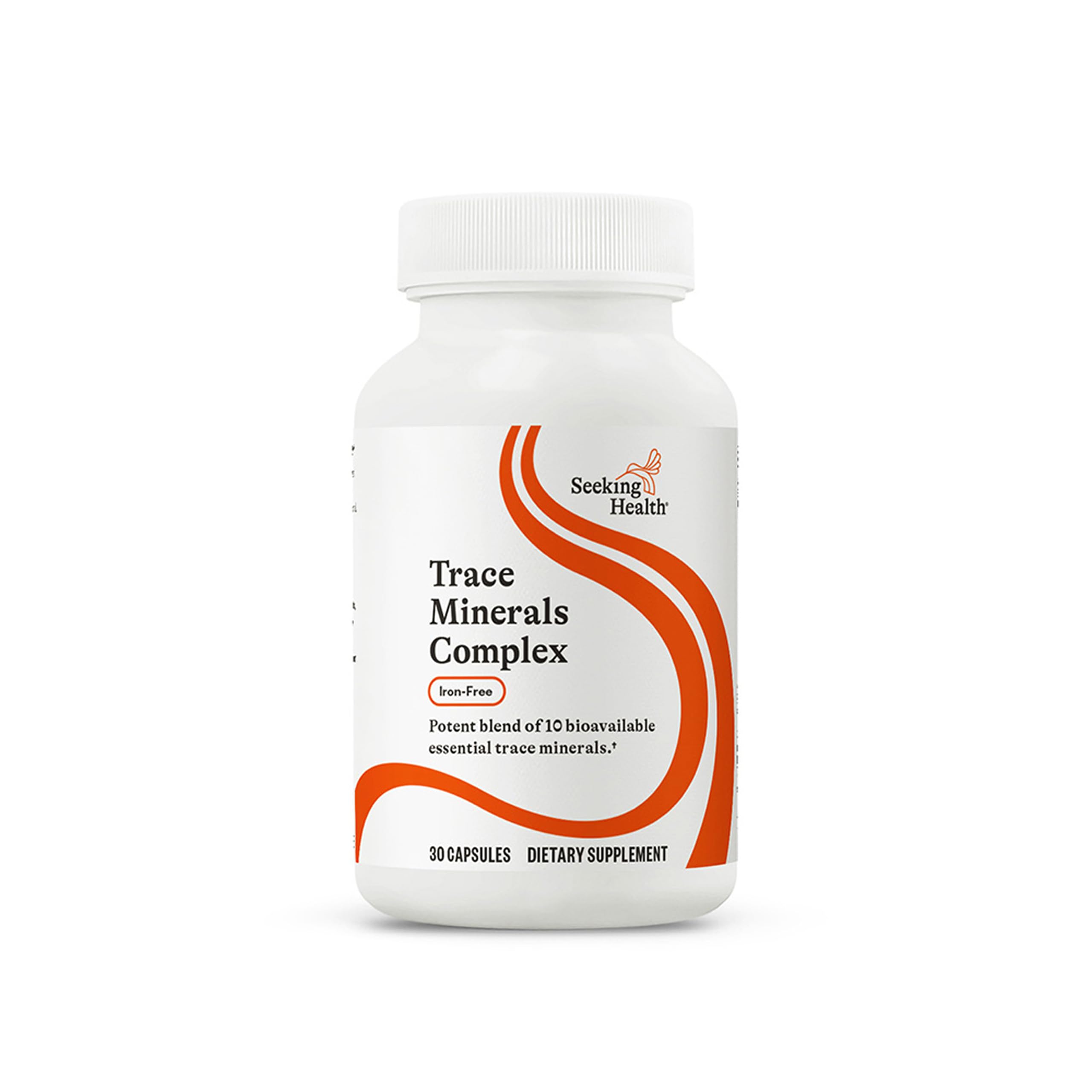 Seeking Health Trace Minerals Complex – 10 Essential Minerals, Iron-Free, 30 Capsules