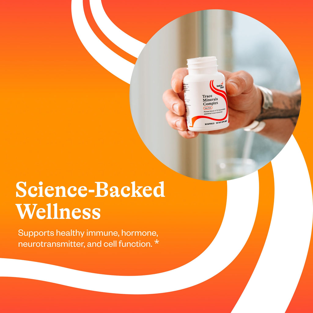 Seeking Health Trace Minerals Complex – 10 Essential Minerals, Iron-Free, 30 Capsules
