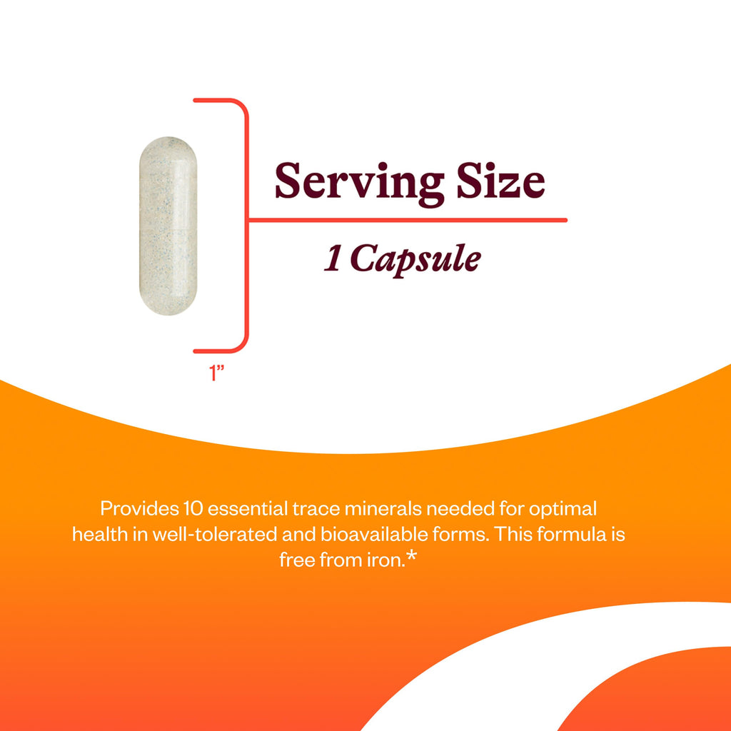 Seeking Health Trace Minerals Complex – 10 Essential Minerals, Iron-Free, 30 Capsules