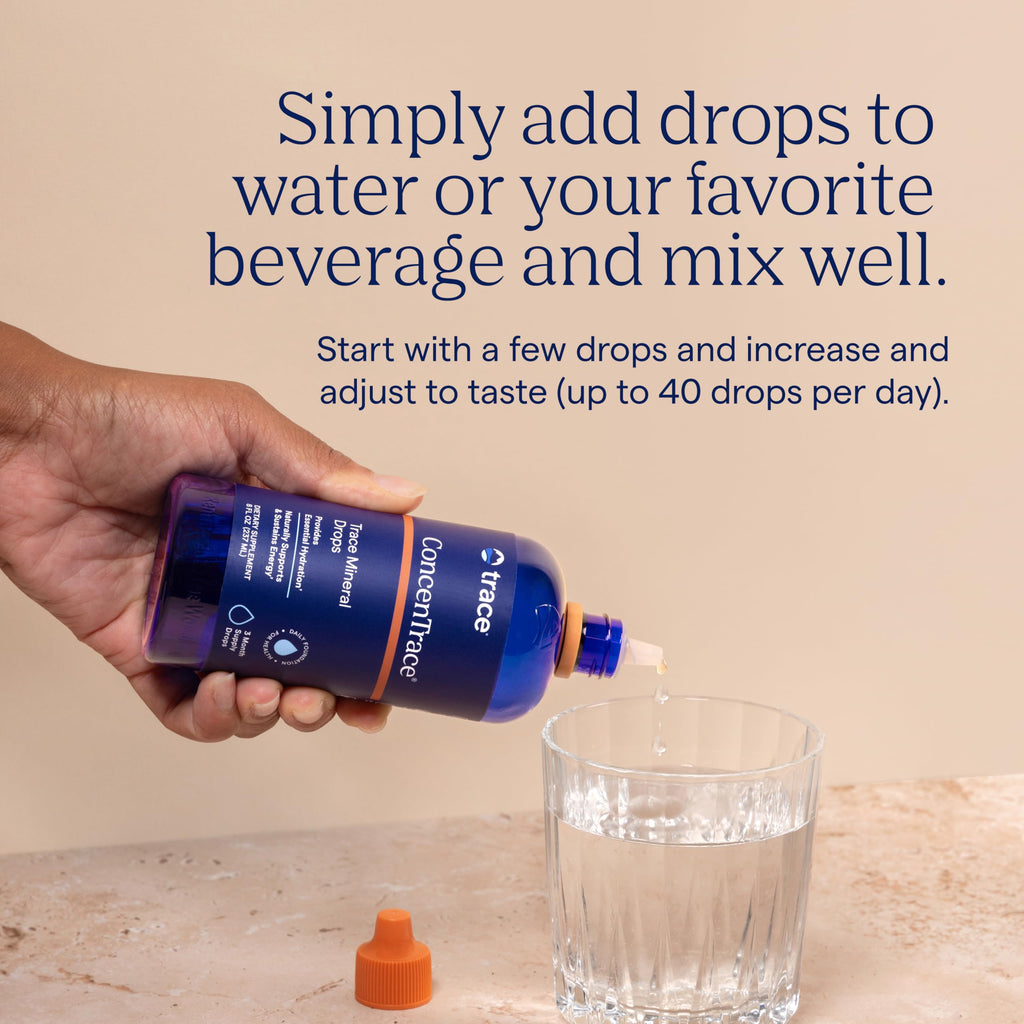 Trace Minerals ConcenTrace Drops – 70+ Ionic Minerals for Energy & Hydration (192 Servings)