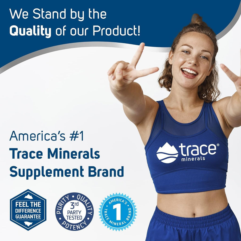 Trace Minerals ConcenTrace Mineral Mouth Rinse – Mint, 10 oz (Pack of 2) | Alcohol Free, Vegan, Gluten Free, Non-GMO