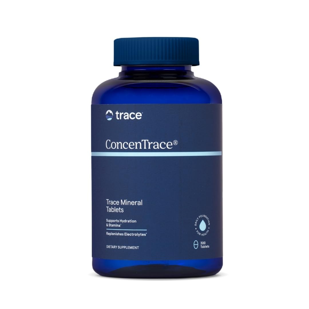 Trace Minerals ConcenTrace Tablets – Daily Mineral Supplement for Energy, Bone Support & Immunity (300 Count)