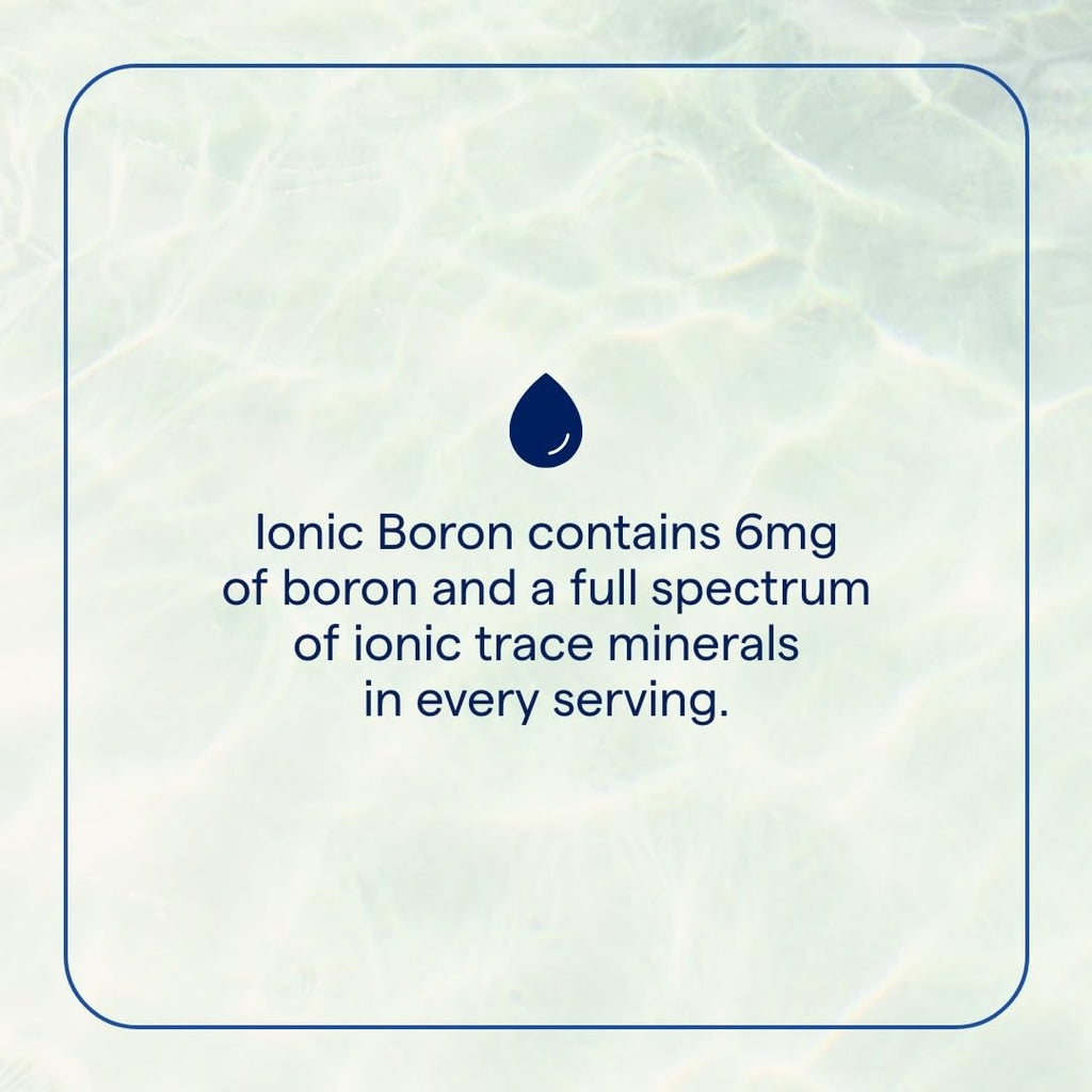 Trace Minerals Ionic Boron — Liquid Boron for Bone & Muscle Support (2 oz, 2 Pack)