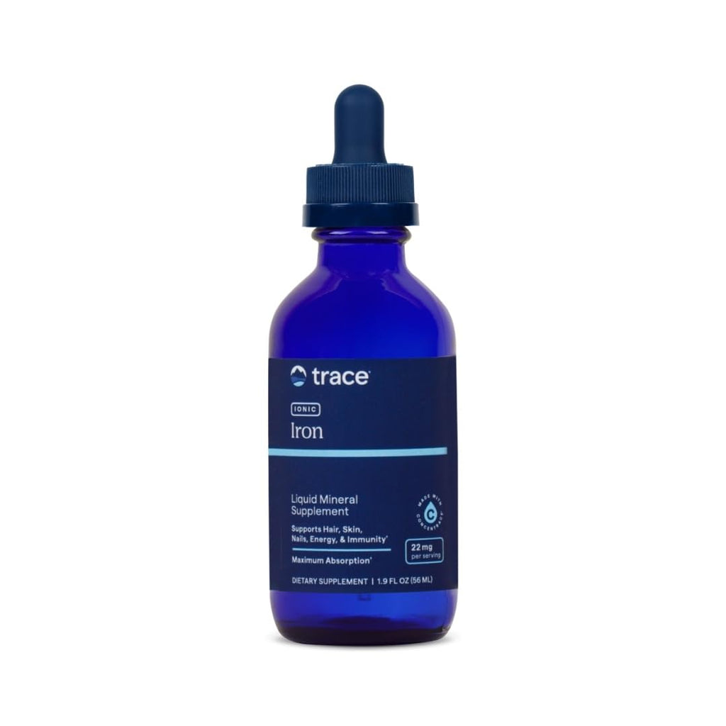 Trace Minerals Ionic Iron 22 mg – Immune Support & Energy (Liquid, 1.9 fl oz)