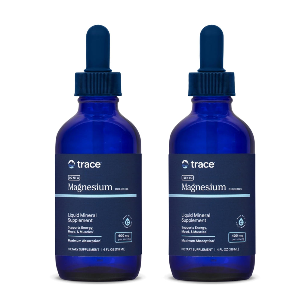 Trace Minerals Ionic Magnesium – Liquid Magnesium for Energy, Nerve & Muscle Support | Full-Spectrum Minerals | 4 fl oz (2 Pack)