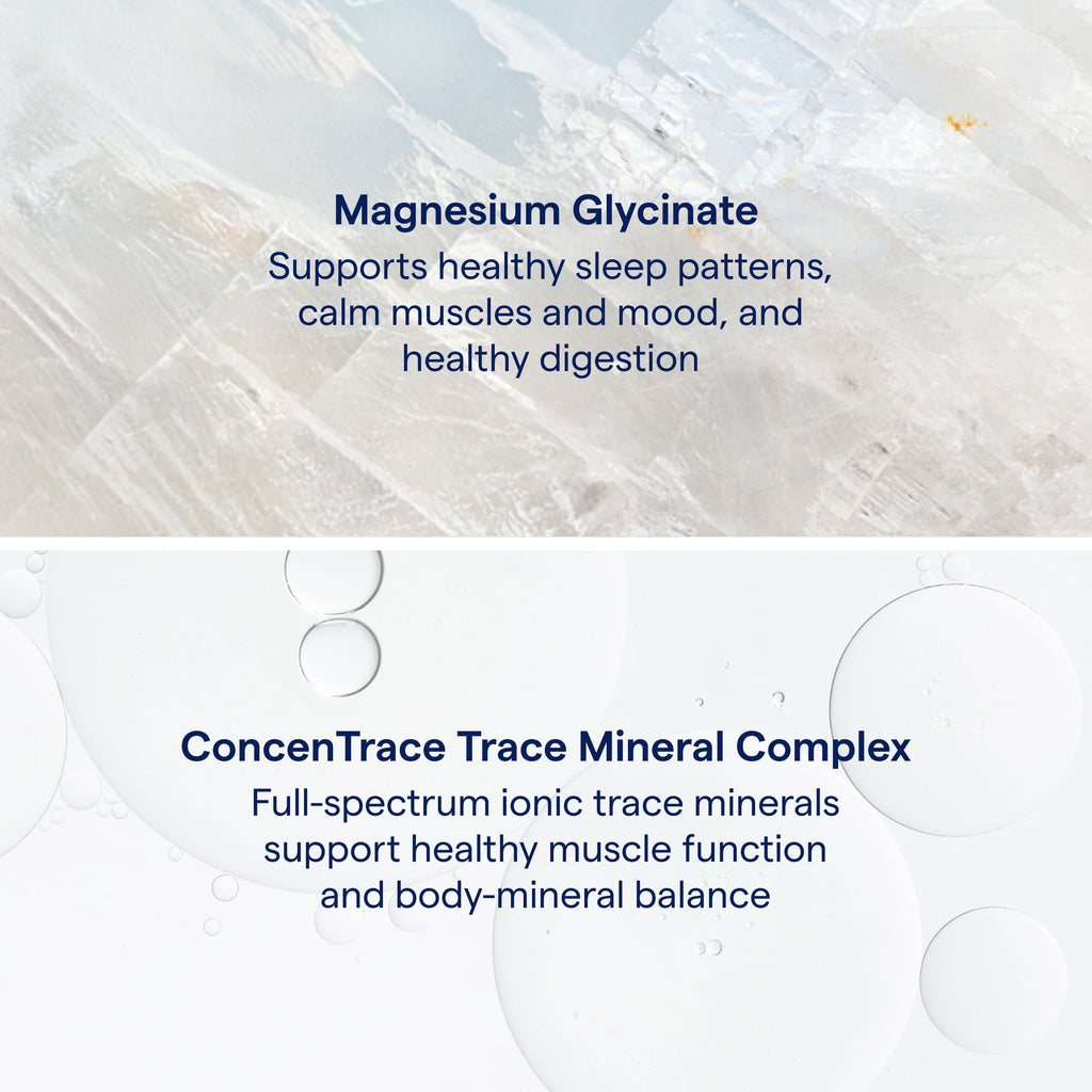 Trace Minerals Magnesium Glycinate – Bedtime Sleep Support, Mixed Berry Lemonade, 30 Servings