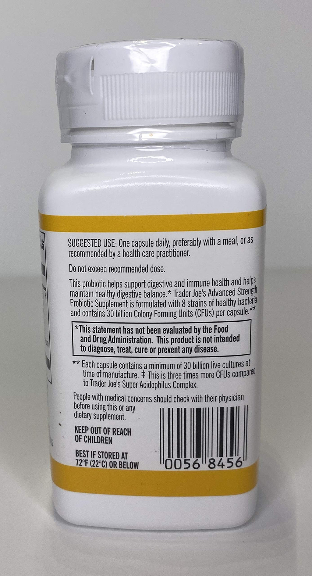 Trader Joe's Advanced Strength Probiotic - Digestive Health Capsules