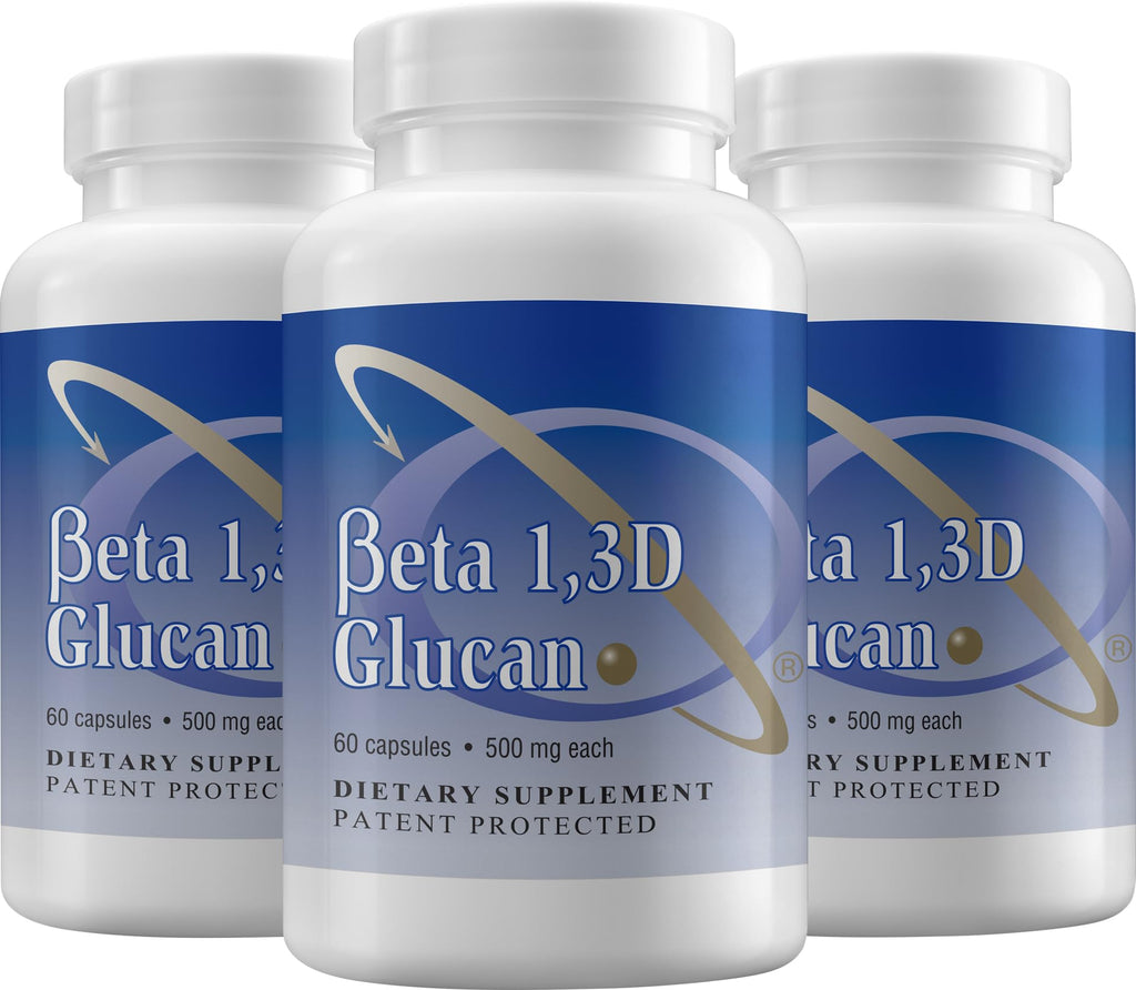 Transfer Point Immune Support: Highly Purified Beta 1,3D Glucan 500 mg Capsules (Pack of 3)