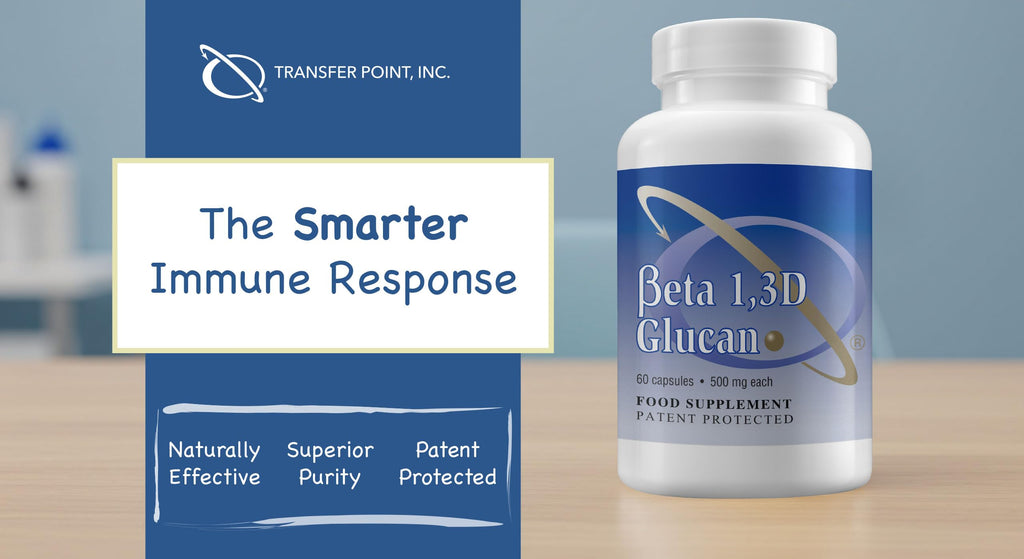 Transfer Point Immune Support Supplement — Highly Purified Beta Glucan 500 mg Capsule (Non-GMO, Vegan)