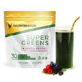 Transformation Super Greens – Immune & Energy Support Green Juice Powder with Spirulina & Chlorella