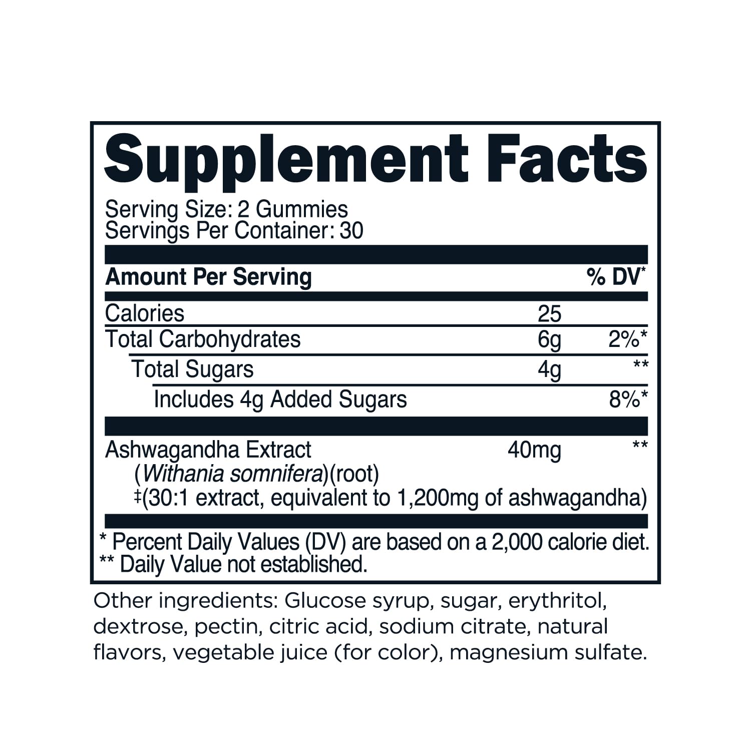 TransformHQ Ashwagandha Gummies 1,200mg – 60 Gummies (30 Servings) | Mixed Berry, Gluten Free, Non-GMO