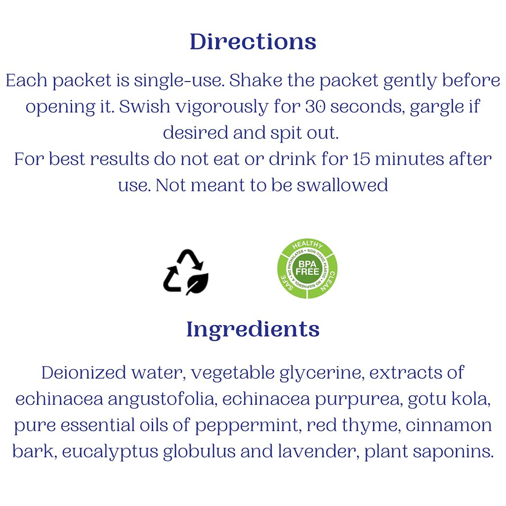 TONIC Traveler Mouthwash Minis (12 Pack) + Bamboo Toothbrush – Natural Alcohol-Free