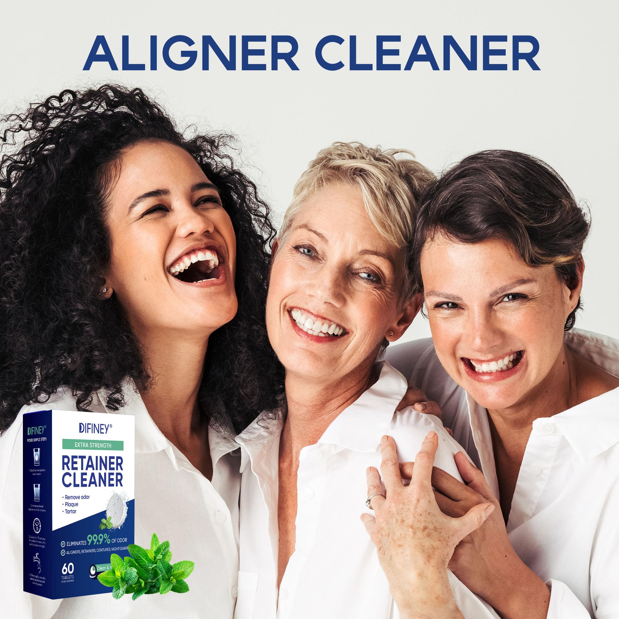 Difiney Anti Snoring Device Cleaner Tablets – Retainer & Invisalign Cleaner