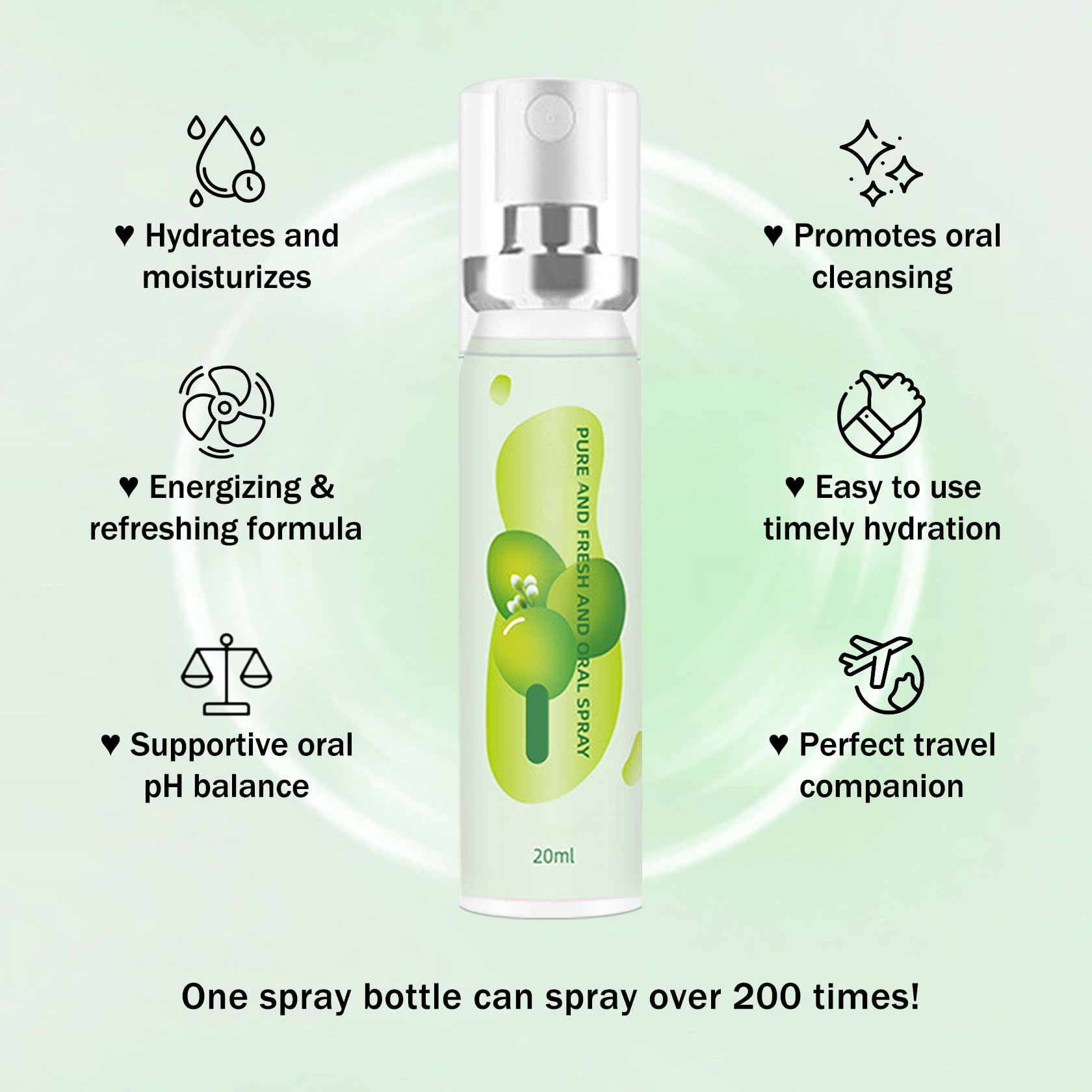6PCS Fruit Mouth Spray – 3 Flavors Breath Freshener, Portable Long-Lasting Oral Care for Adults