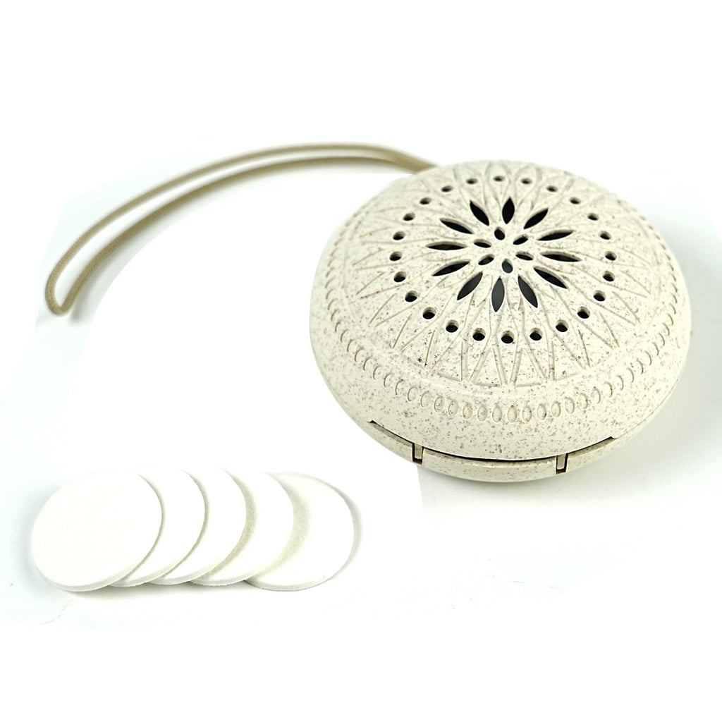 Travel Sized Portable Mini Diffuser for Essential Oils | Waterless No-Sound Aromatherapy for Bedroom, Office, Car