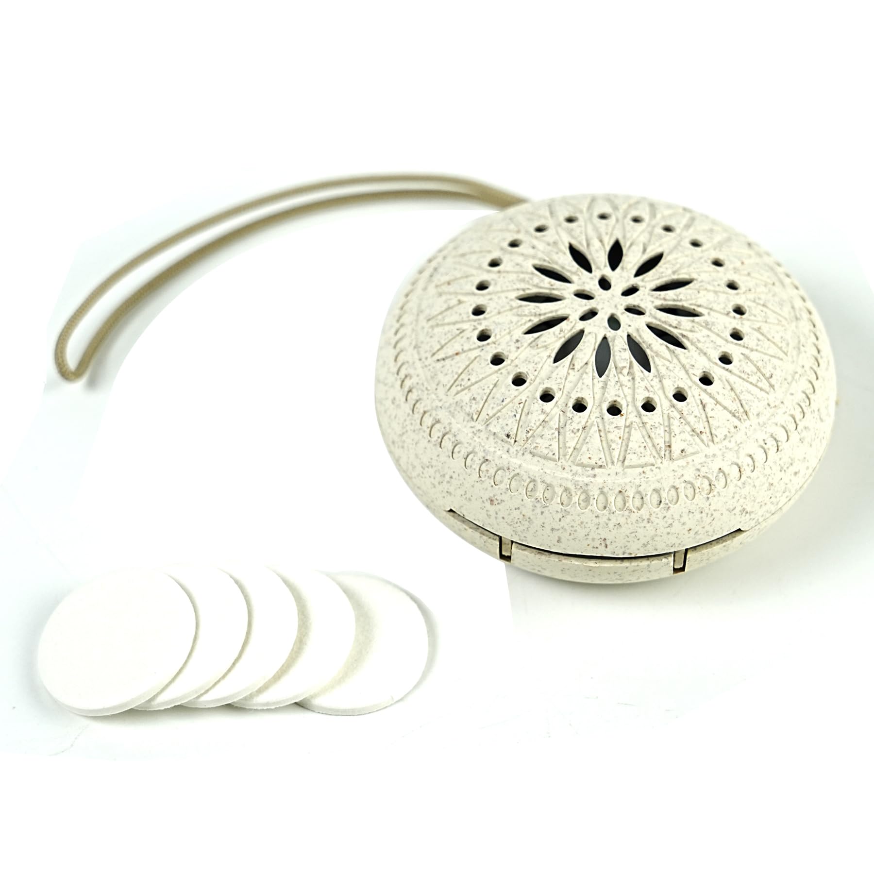 Travel Sized Portable Mini Diffuser for Essential Oils | Waterless No-Sound Aromatherapy for Bedroom, Office, Car