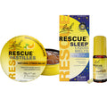 Travel Stress & Sleep Bundle - Bach RESCUE Pastilles, Sleep Melts & Remedy Spray - 3-Pack