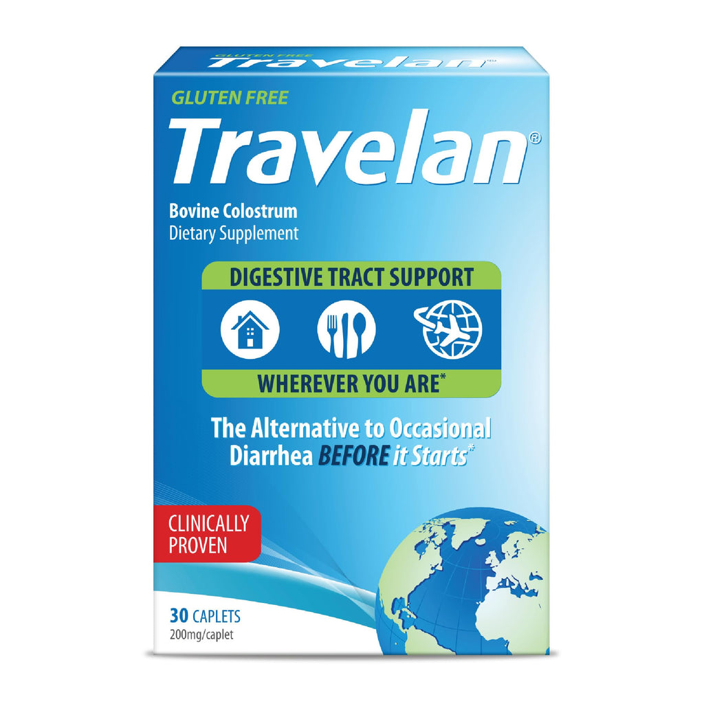 Travelan Anti Diarrhea Pills – Clinically Proven, Drug-Free Colostrum, 30 Count