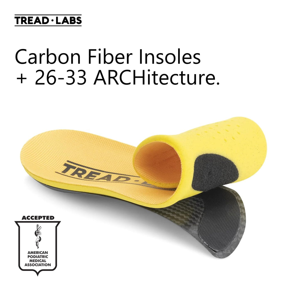 Tread Labs Dash Insoles – Carbon Fiber Arch Support for Men & Women