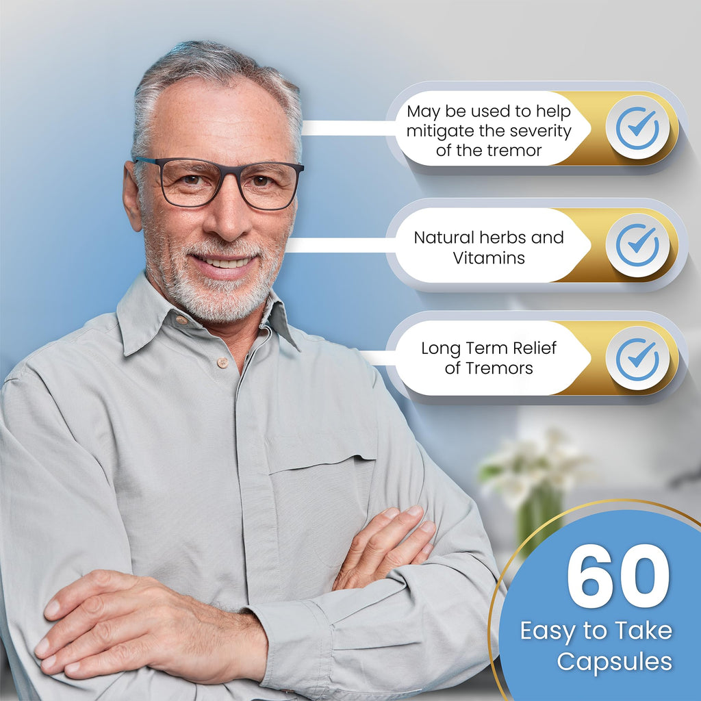 Tremadone - Essential Tremor Relief Supplement by Nutriganix | All-Natural, Gluten Free & Dairy Free