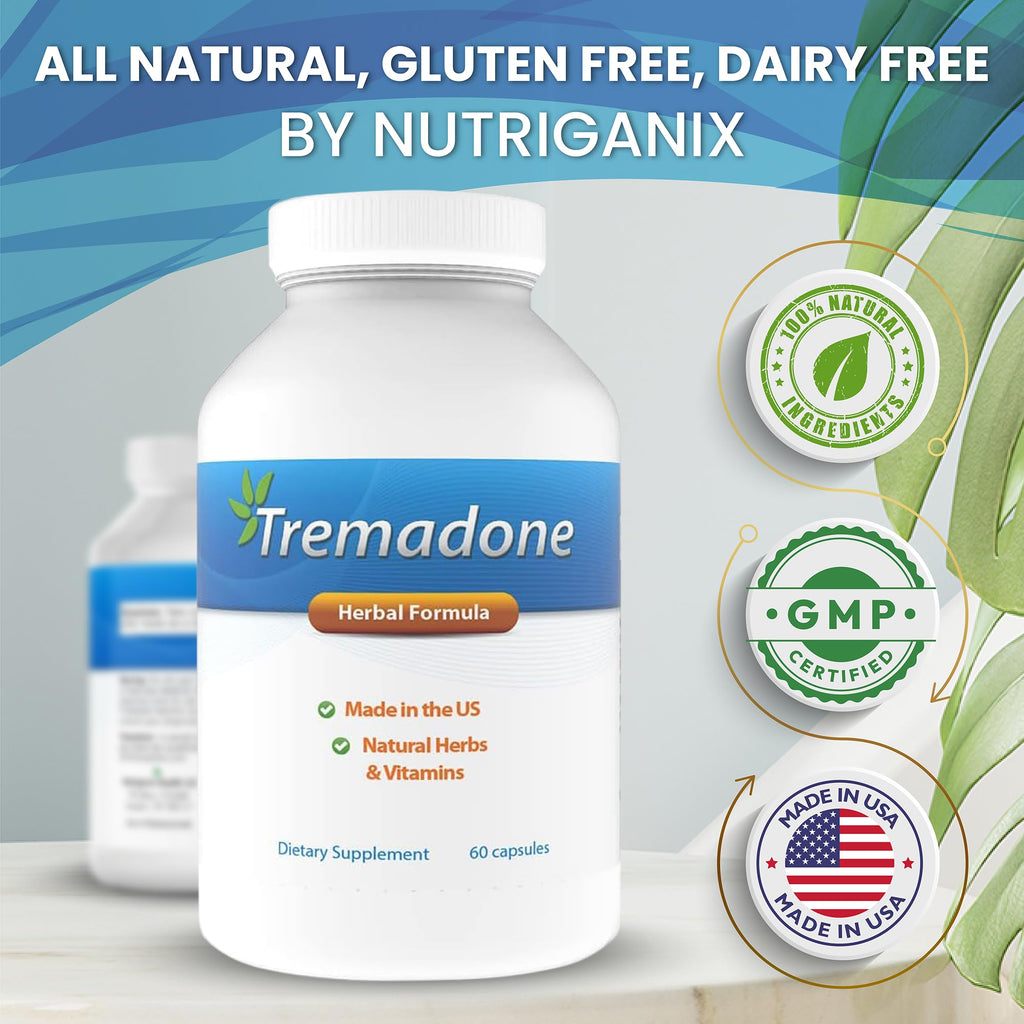Tremadone - Essential Tremor Relief Supplement by Nutriganix | All-Natural, Gluten Free & Dairy Free