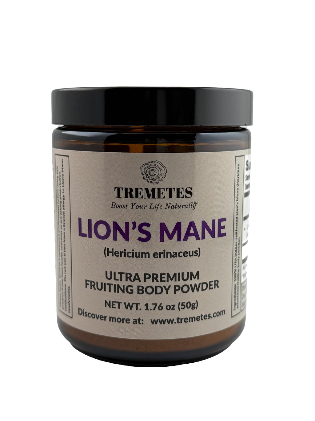 Tremetes Lion’s Mane Mushroom Powder – Lab Verified 15.3% Beta-Glucans | Focus